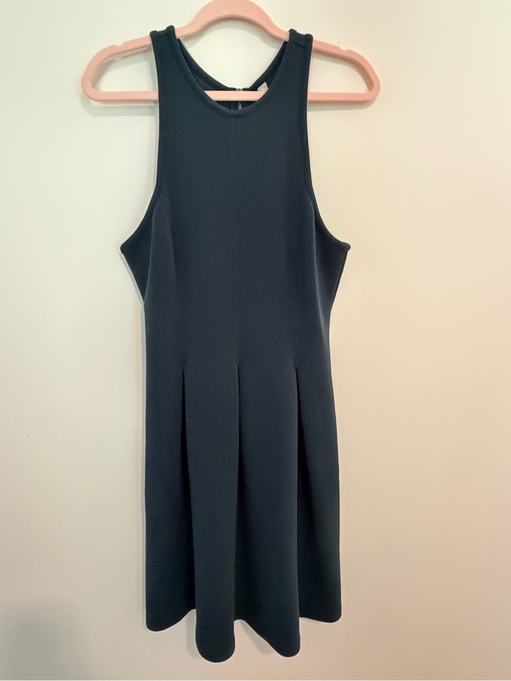 *EUC* Athleta Dark Teal Sleeveless Pleated Skirt Midi Active Dress